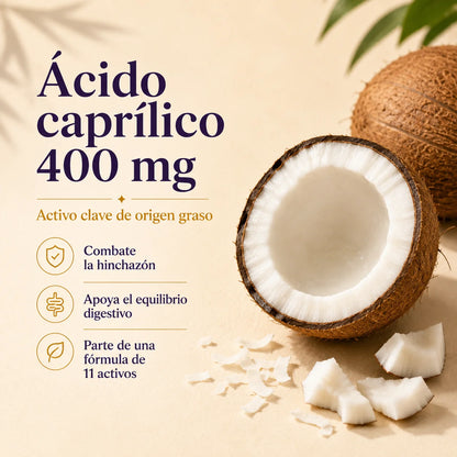 Candida Cleanse · Ácido caprílico 400 mg · ingrediente ancla